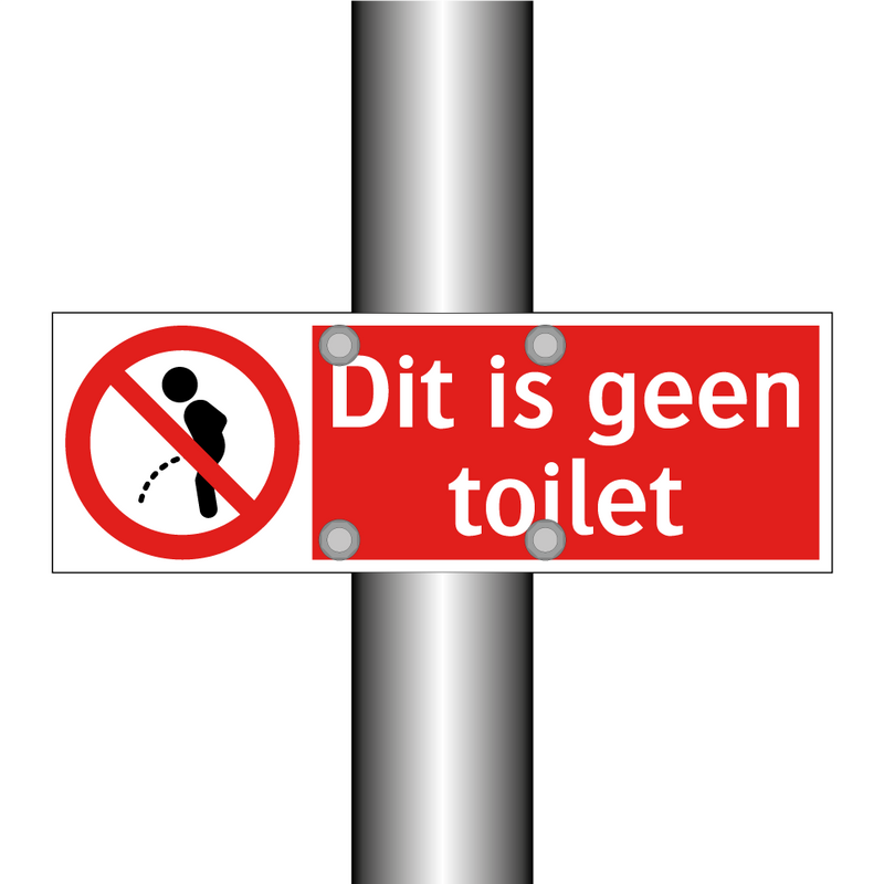 Dit is geen toilet