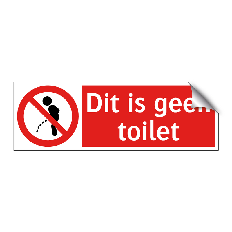 Dit is geen toilet