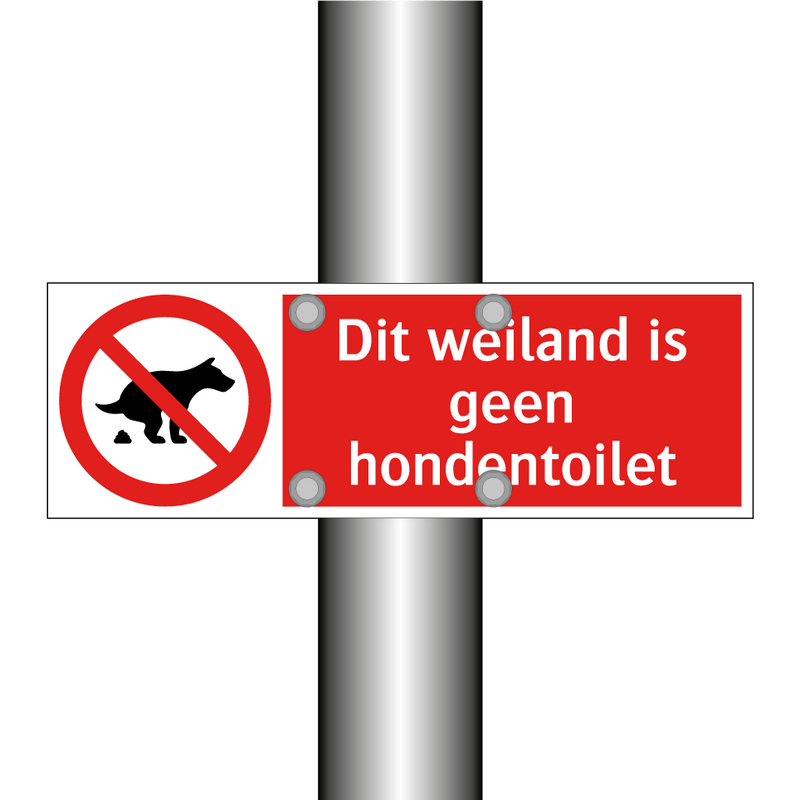 Dit weiland is geen hondentoilet