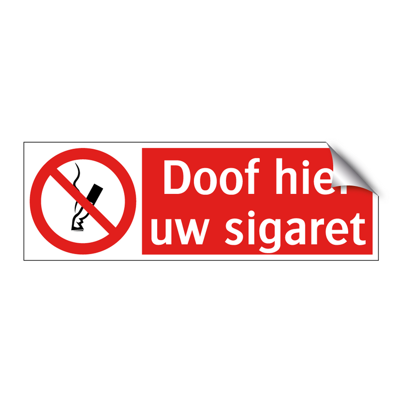 Doof hier uw sigaret