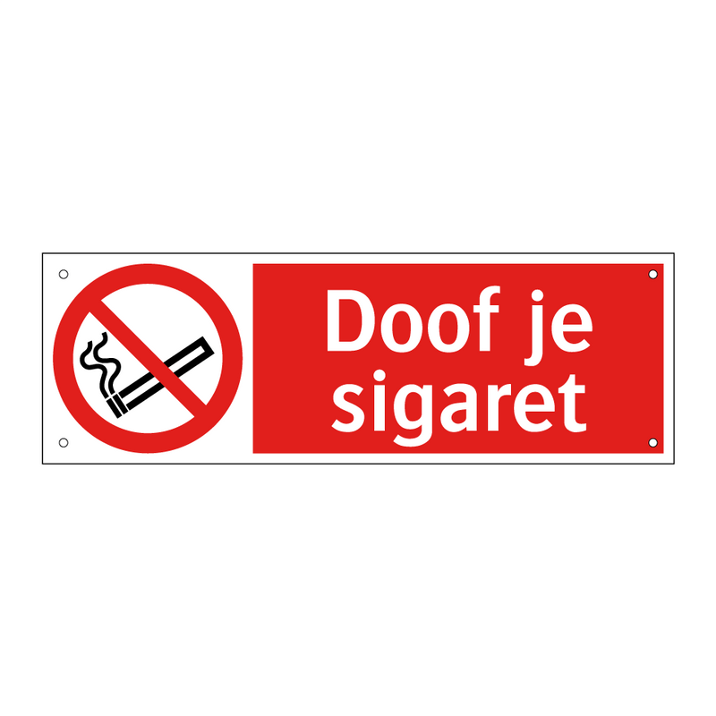 Doof je sigaret