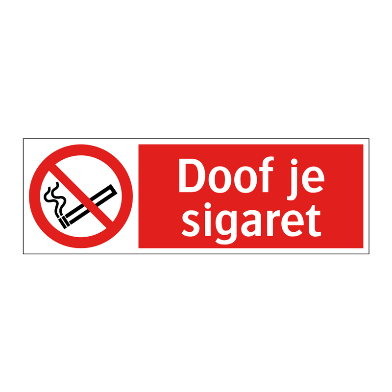 Doof je sigaret