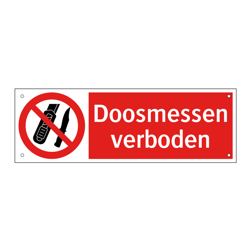 Doosmessen verboden