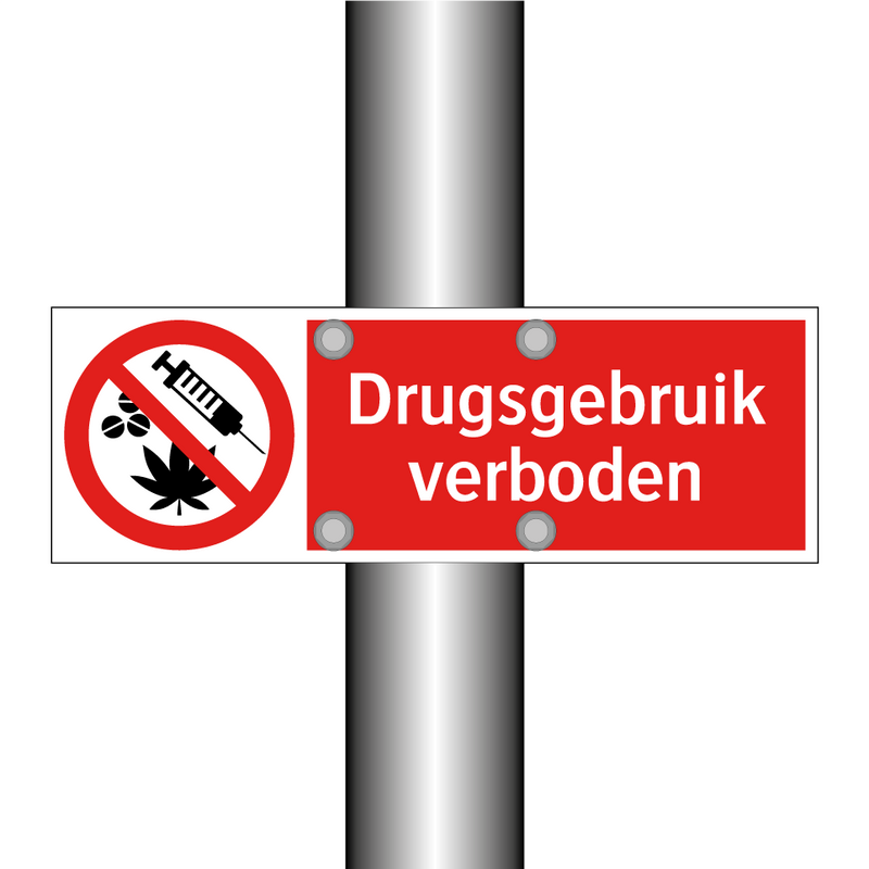 Drugsgebruik verboden