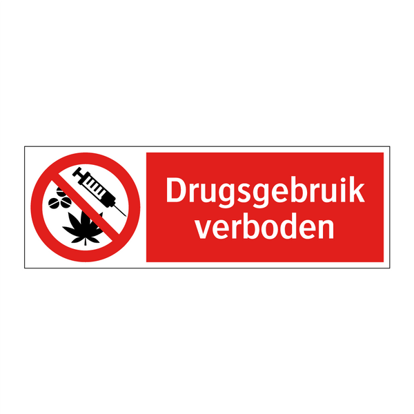 Drugsgebruik verboden