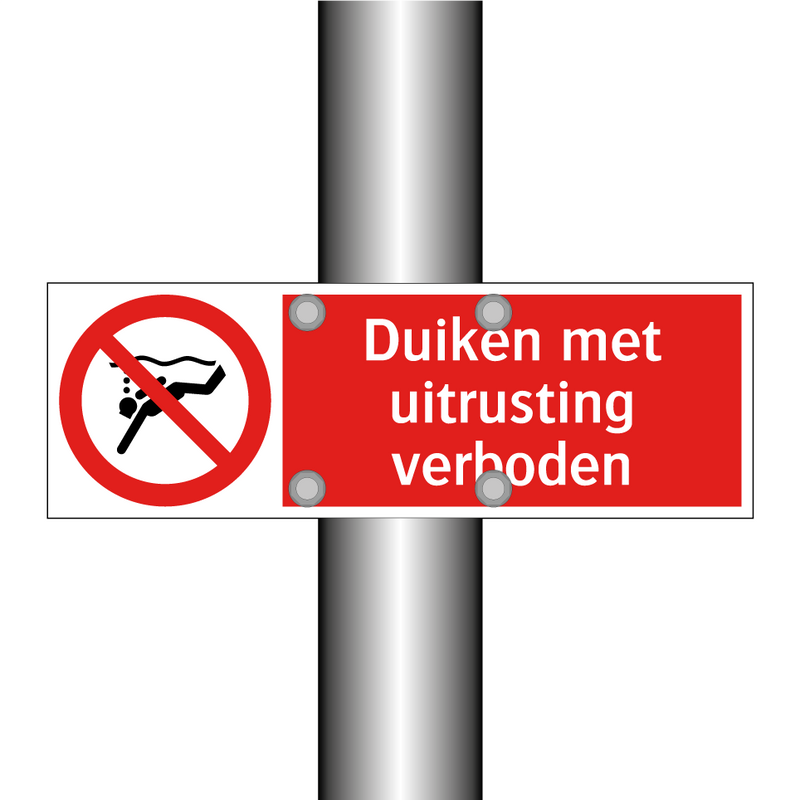 Duiken met uitrusting verboden