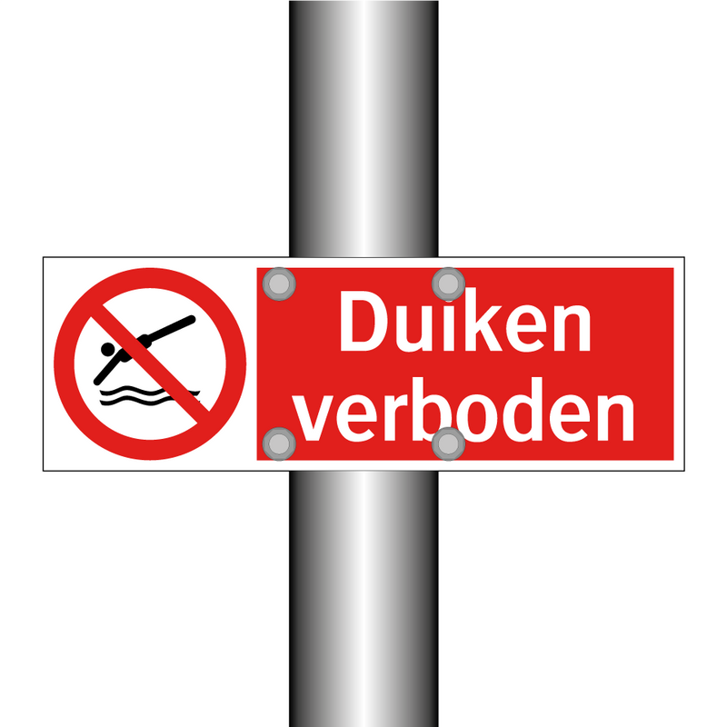 Duiken verboden