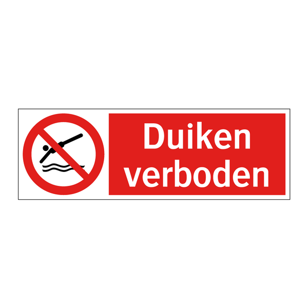 Duiken verboden