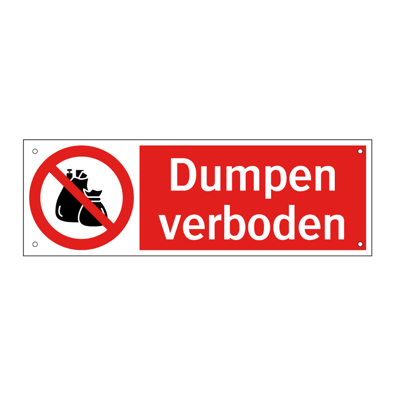 Dumpen verboden