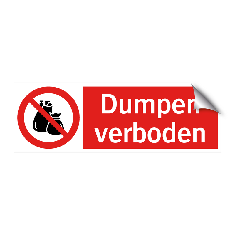 Dumpen verboden