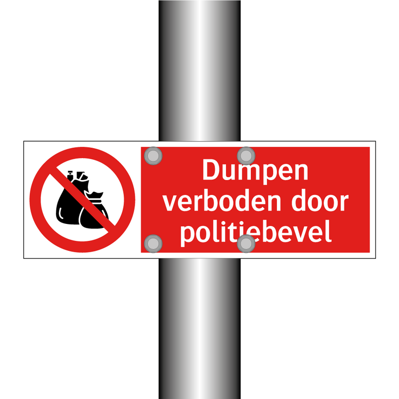 Dumpen verboden door politiebevel