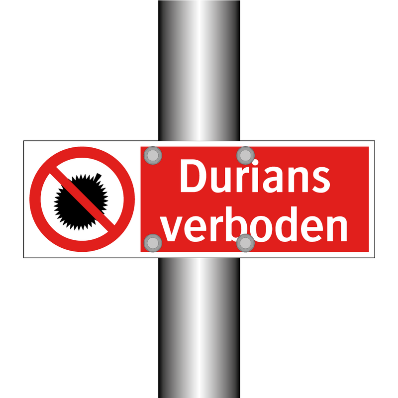 Durians verboden