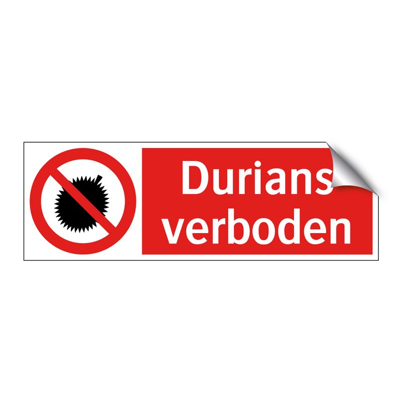 Durians verboden