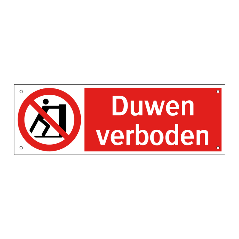 Duwen verboden