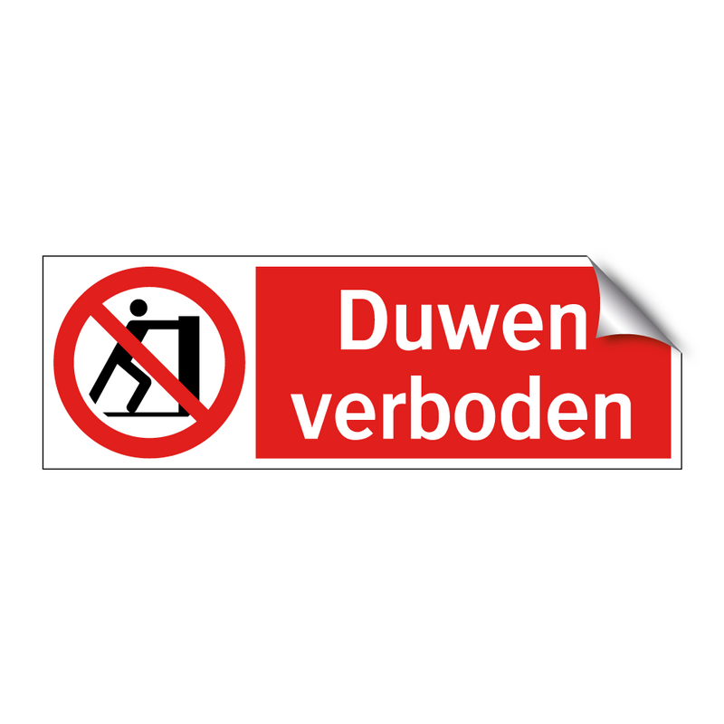 Duwen verboden