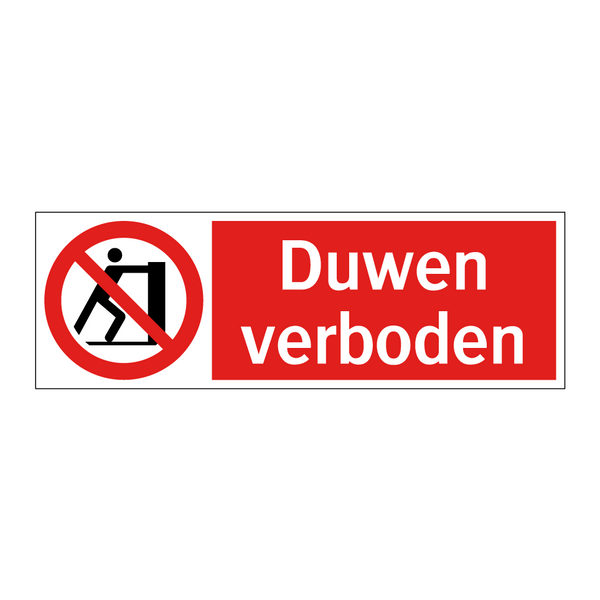 Duwen verboden