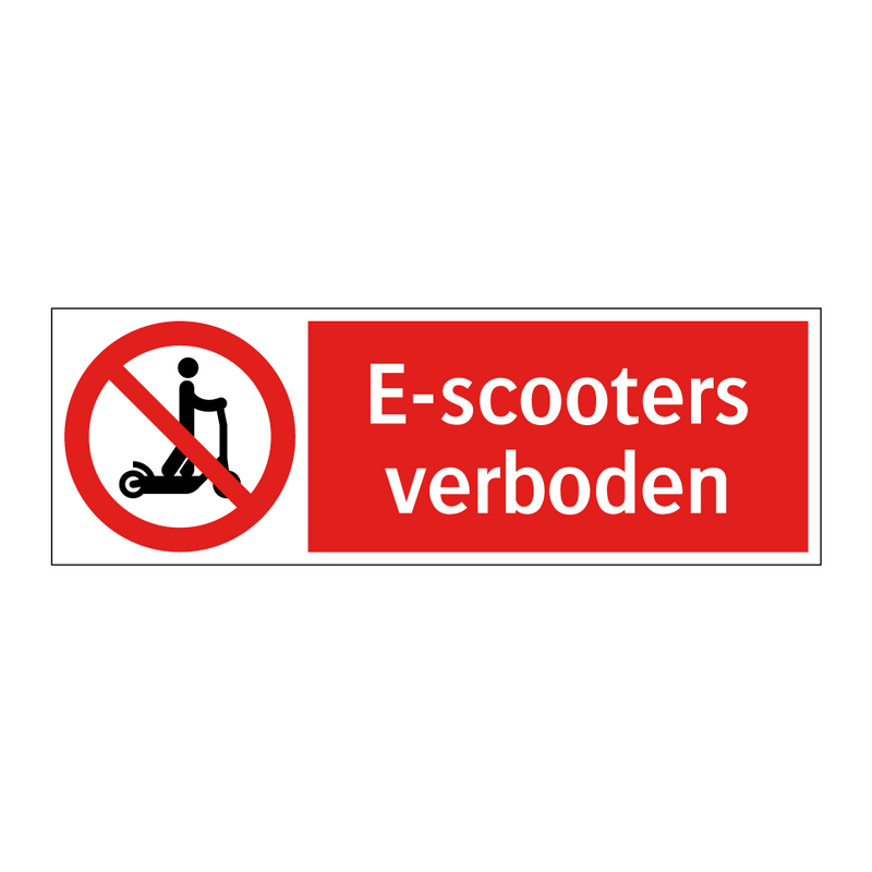 E-scooters verboden