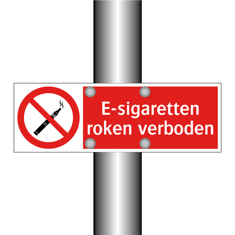 E-sigaretten roken verboden