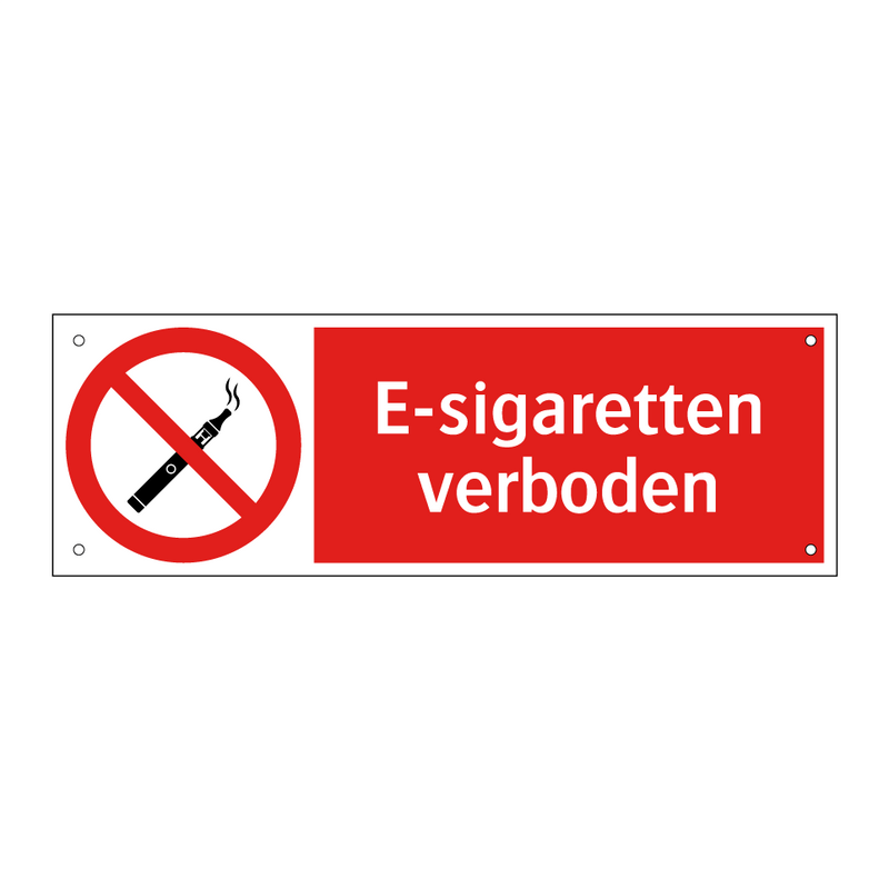 E-sigaretten verboden