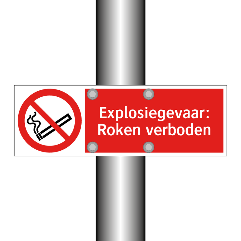 Explosiegevaar: Roken verboden