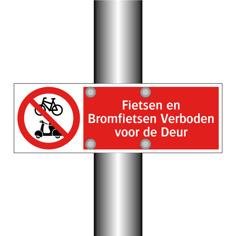 Fietsen en Bromfietsen Verboden voor de Deur