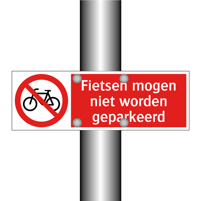 Fietsen mogen niet worden geparkeerd