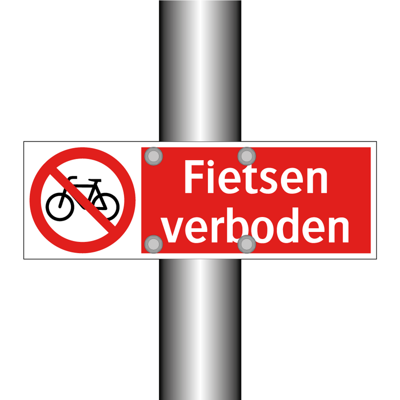 Fietsen verboden