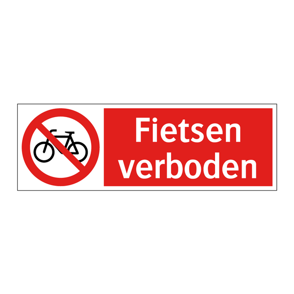 Fietsen verboden