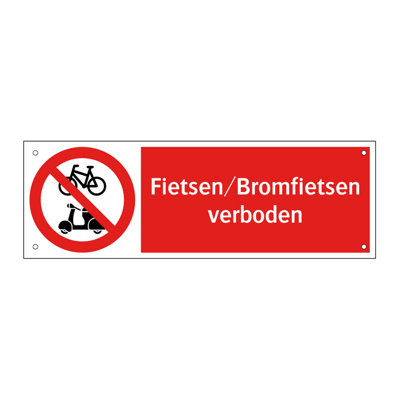 Fietsen/Bromfietsen verboden