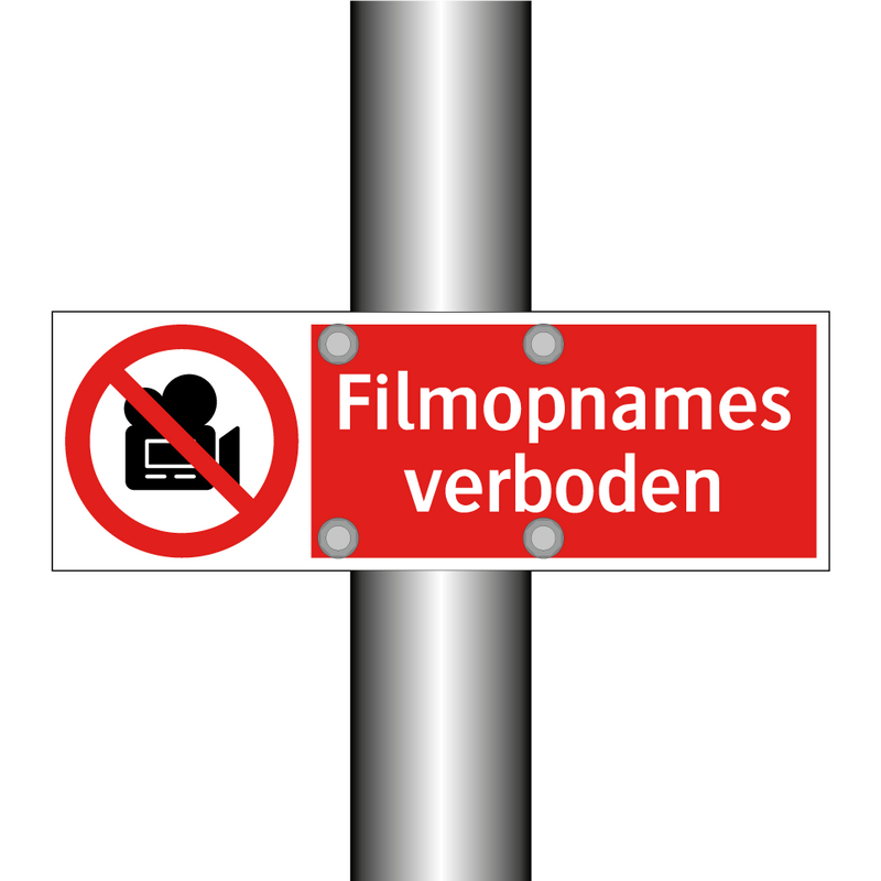 Filmopnames verboden