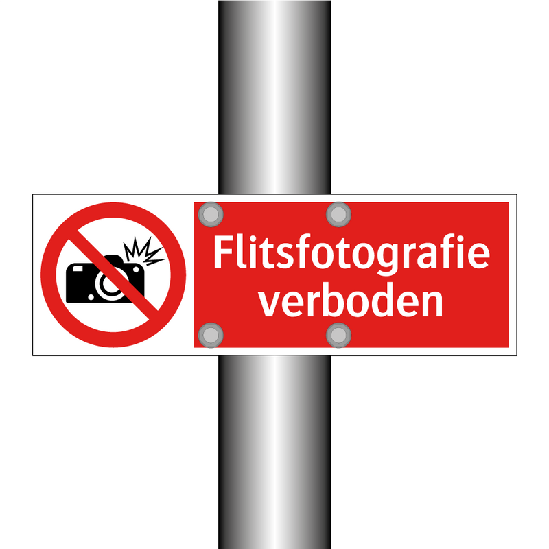 Flitsfotografie verboden