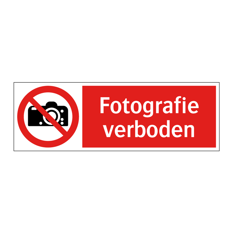 Fotografie verboden