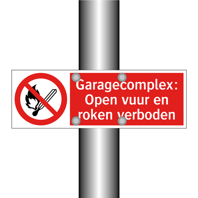 Garagecomplex: Open vuur en roken verboden