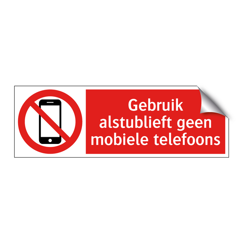 Gebruik alstublieft geen mobiele telefoons