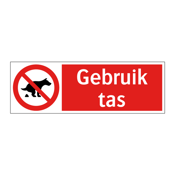 Gebruik tas