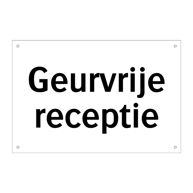 Geurvrije receptie