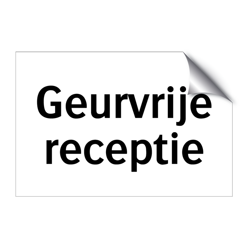 Geurvrije receptie