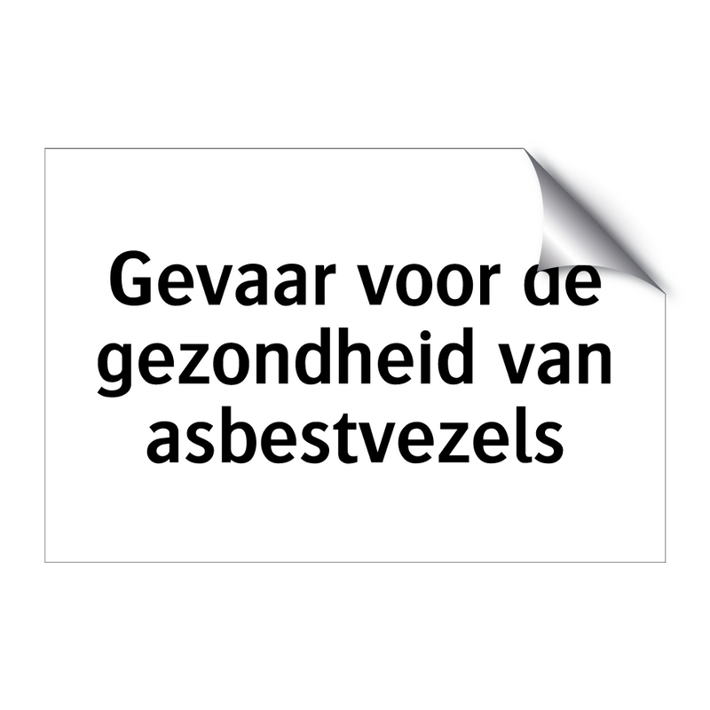 Gevaar voor de gezondheid van asbestvezels