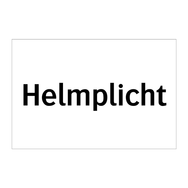 Helmplicht