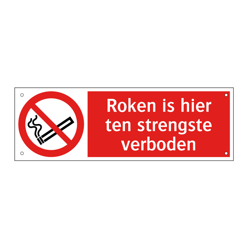 Roken is hier ten strengste verboden