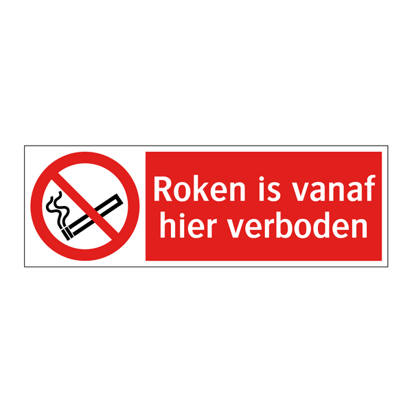 Roken is vanaf hier verboden