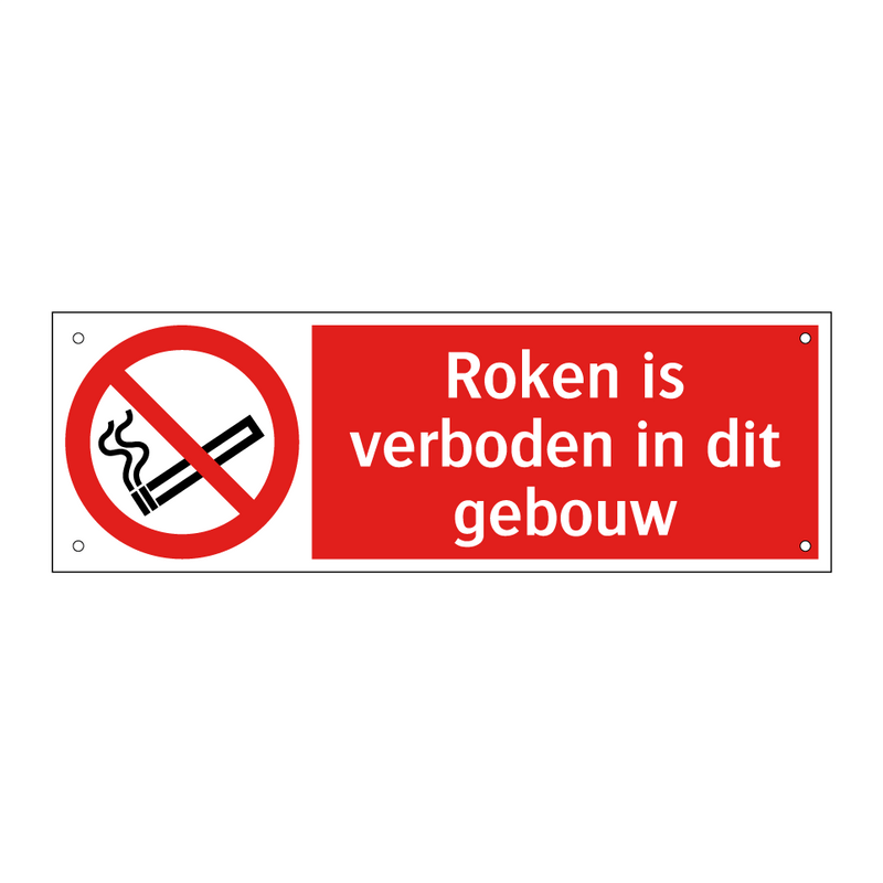 Roken is verboden in dit gebouw