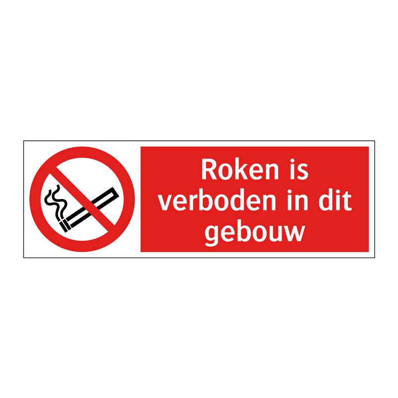 Roken is verboden in dit gebouw