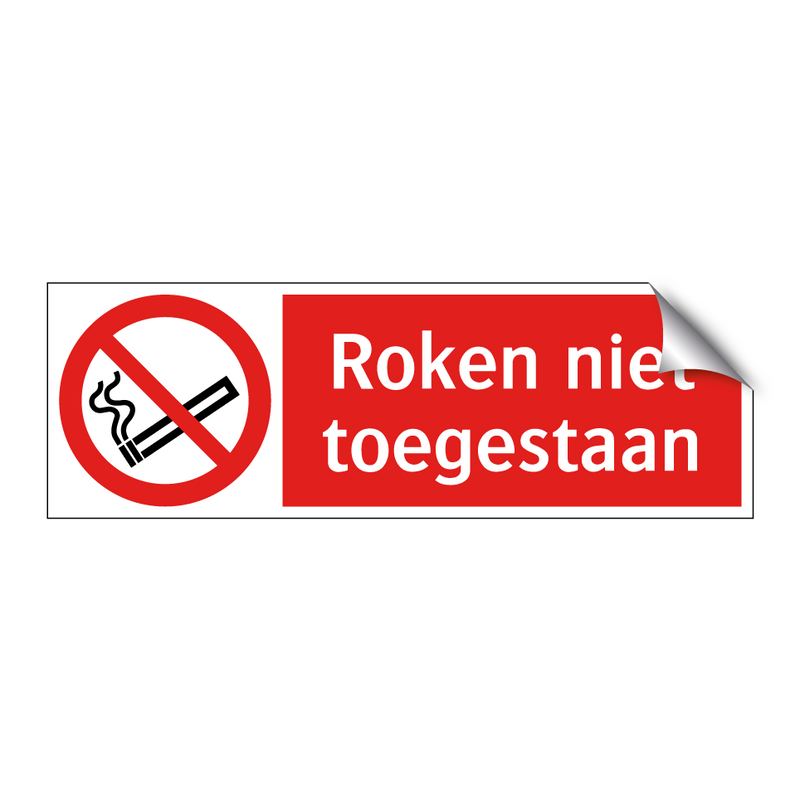 Roken niet toegestaan