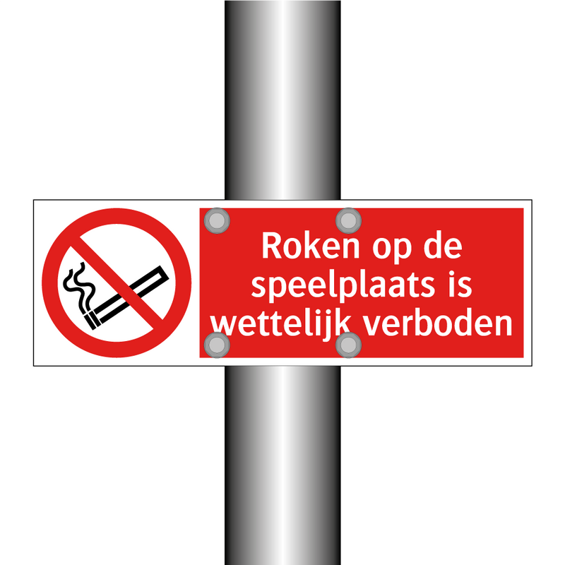 Roken op de speelplaats is wettelijk verboden