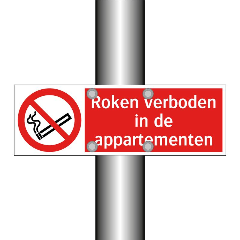 Roken verboden in de appartementen