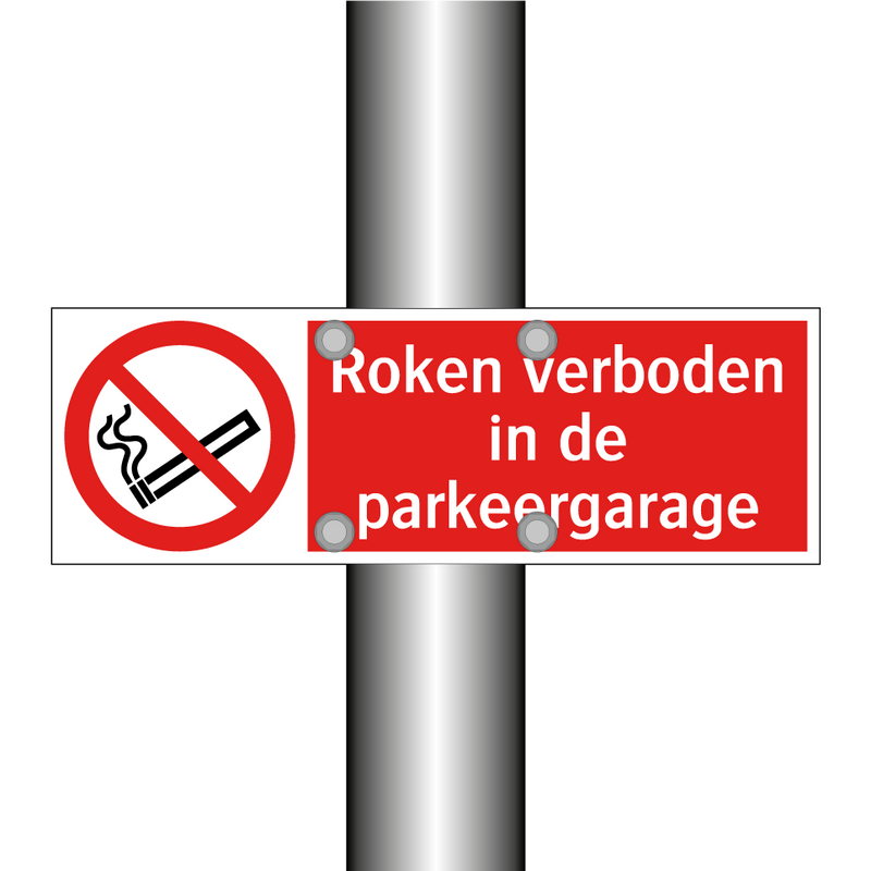 Roken verboden in de parkeergarage