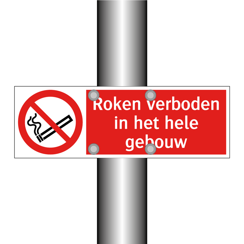 Roken verboden in het hele gebouw