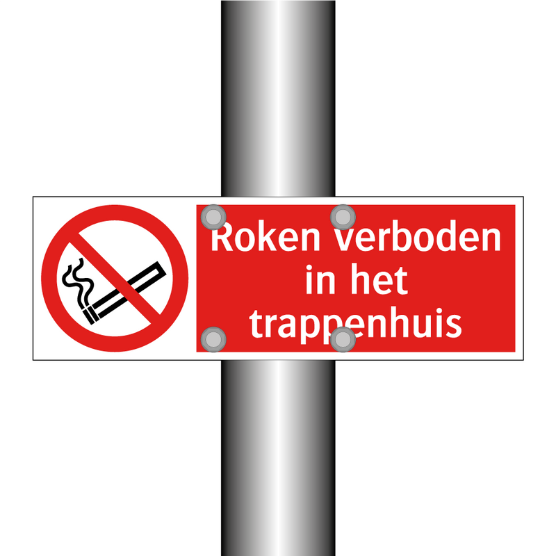 Roken verboden in het trappenhuis