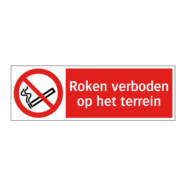 Roken verboden op het terrein